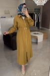 Nuss Amber Kemerli İç Geçişli Elbise 2001