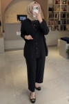 Ghisa Siyah Kupra 3 Düğme Takım
