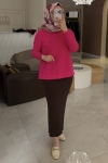 Nuss Kahverengi Triko Kalem Etek - 013