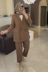 Kahverengi BLAZER CEKET TAKIM