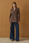 Merwish Kahverengi Kaşe Blazer Ceket 1978