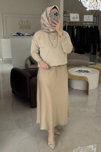 Sentez Grup Gold Luna Saten Etek