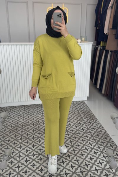 Asit Sarı Triko Basıc Takım