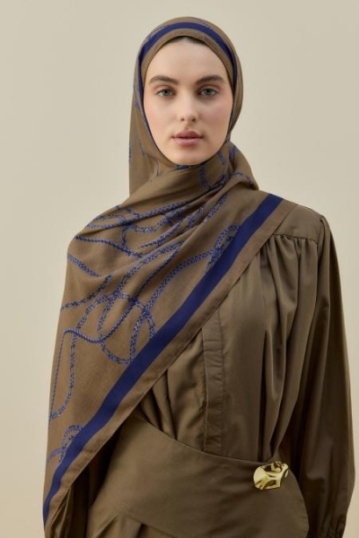Merwish Camel Crown Şal 2608