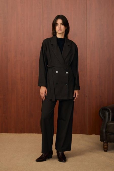 Merwish Kahverengi Maksi Takım 1531