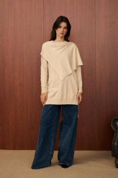 Merwish Bej Meryy Triko Tunik 1506