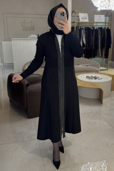 Nuss Siyah Kap Elbise