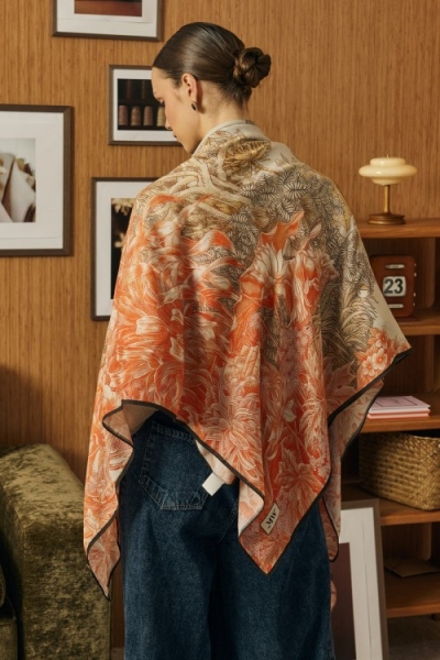 Merwish Orange Maison Omuz Şalı 2013