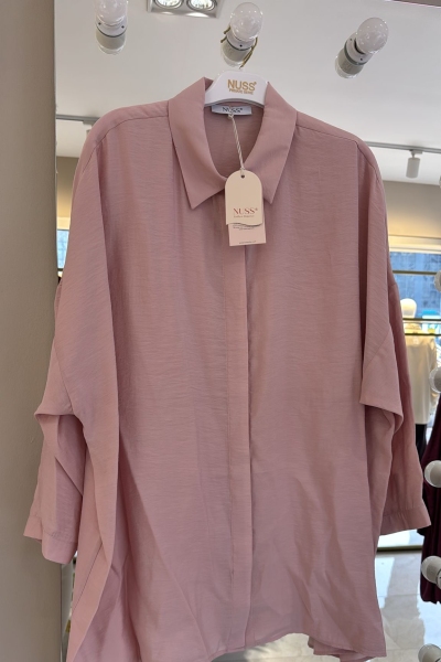 Nuss Pudra Tensel Rahat Gömlek-3001