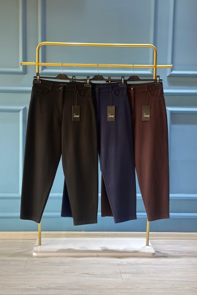 Sentez Grup Lacivert Havuç Paça Kanvas Pantolon