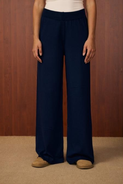 Merwish Lacivert Basıc Triko Pantolon 1511