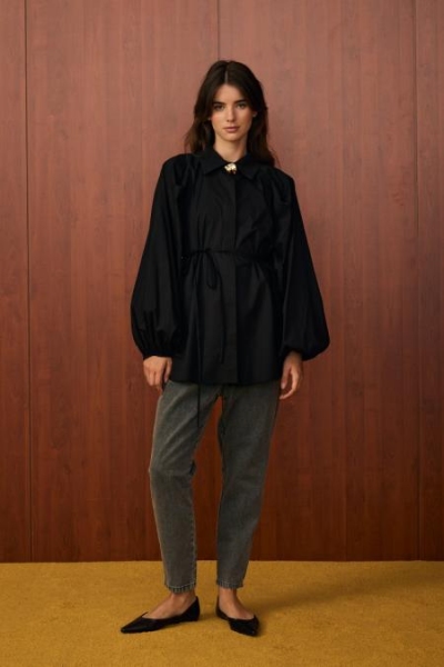 Merwish Siyah Balerin Gömlek