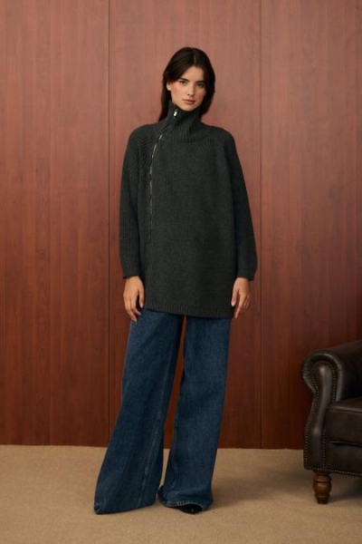 Merwish Gri Ops Pop Triko 1525