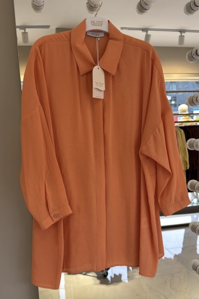 Nuss Mango Tensel Rahat Gömlek-3001