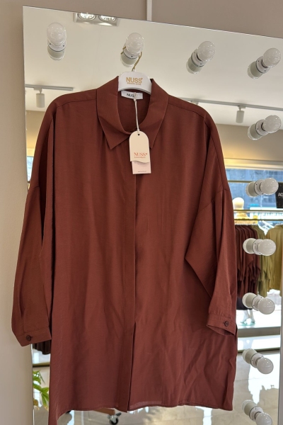 Nuss Krokan Tensel Rahat Gömlek-3001