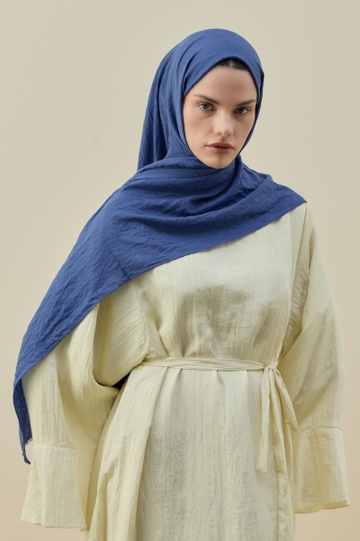 Merwish İndigo Soft Bambu Şal