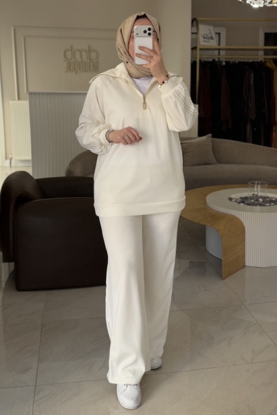 Nuss Ekru Şerit Detaylı 1093 Takım