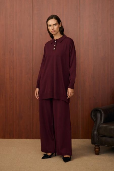 Merwish Bordo Paris Triko Takım 1510