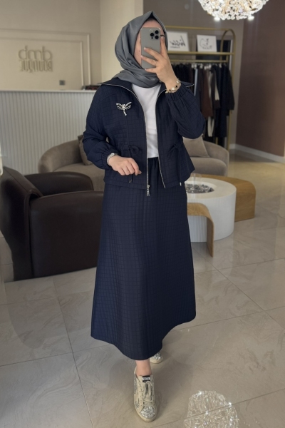 Nuss Lacivert Kapitone 1009 Takım