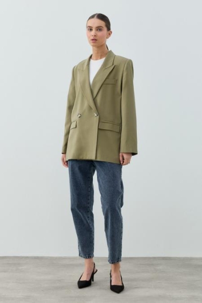 Merwish Yeşil Blazer Ceket 1806