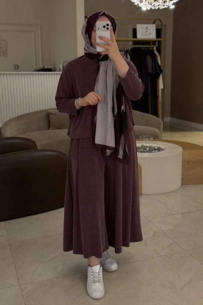 Merwish Bordo Basıc Bambu Takım 1804