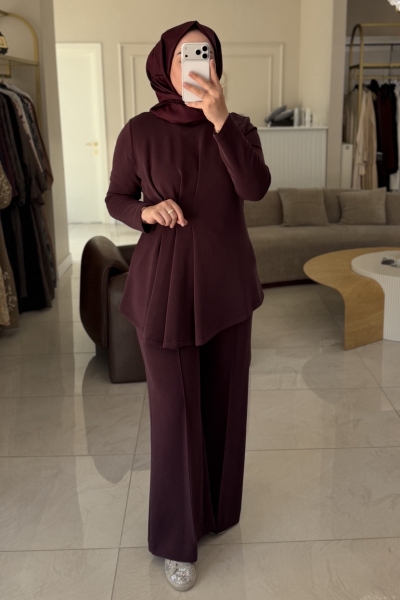 Nuss Mürdüm Beli Pile Detaylı Takım 1044