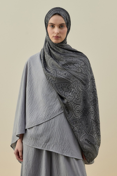 Merwish Gümüş İconic Şal 2605