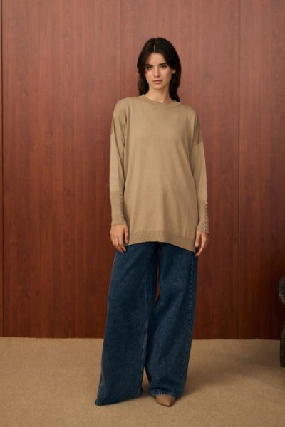 Merwish Vizon Basic Düğme Triko 1503