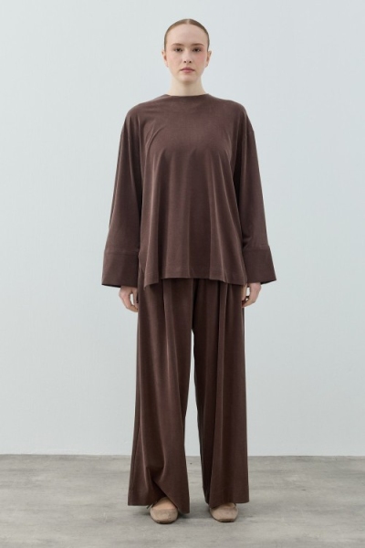 Merwish Kahverengi Modal Comfy Takım