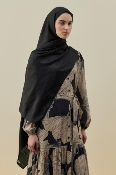 Merwish Siyah Oriantal Elegance Şal 2602