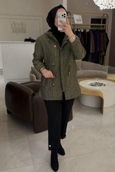 Lısa Exclusıve Haki Şişme Mont
